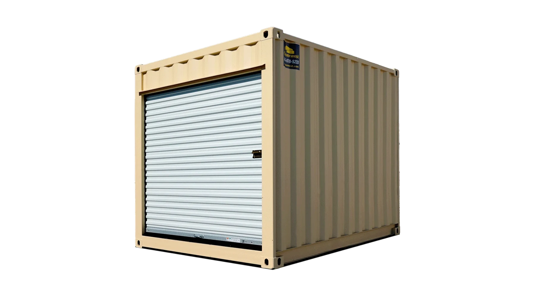 10ft Refurbished High Cube Storage Container w/ Roll-Up Door – product view 1