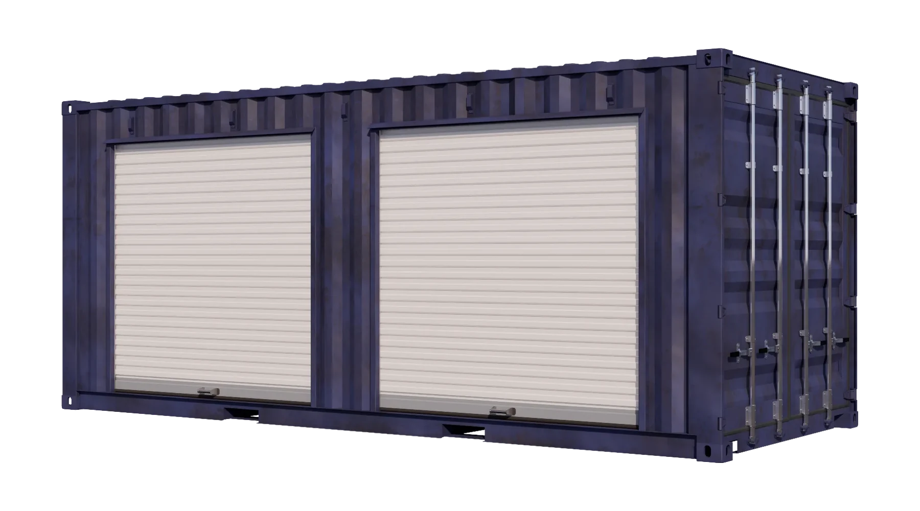 20ft Used Storage Container w/ One 8ft Roll-up Doors on Left Side – product view 5