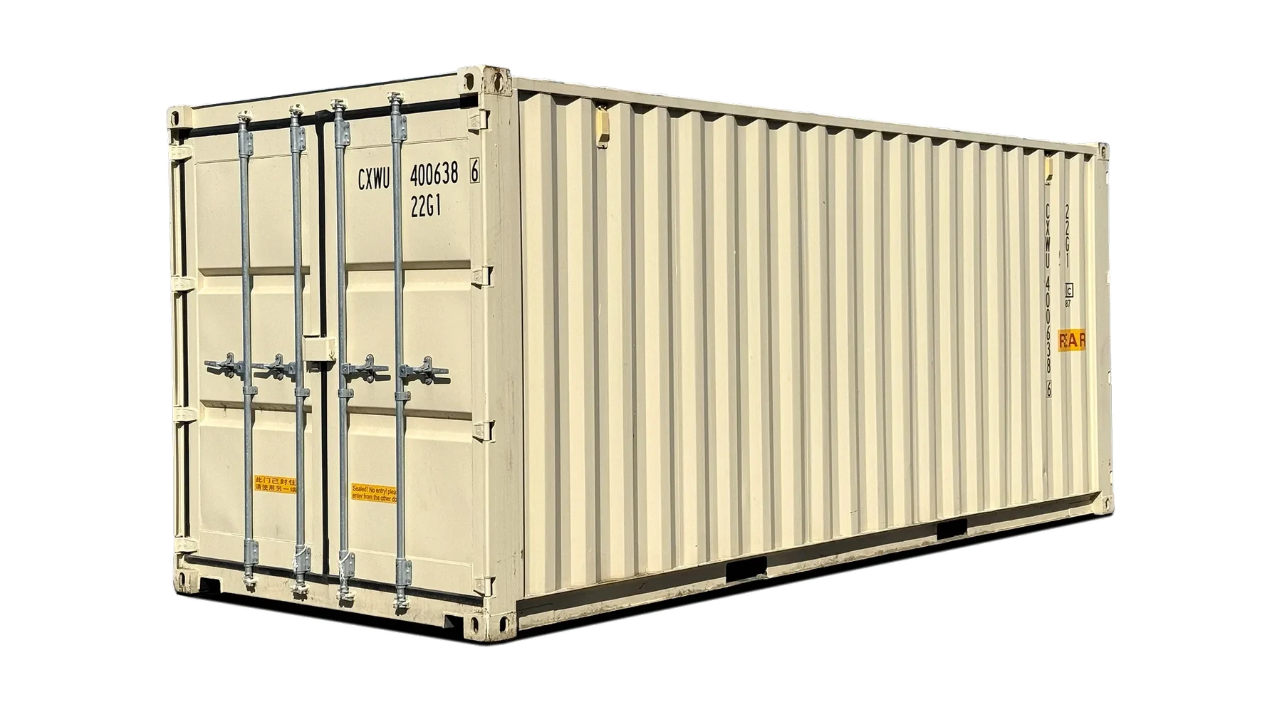 20ft New Shipping Container w/ Doors on Both Ends – product view 1