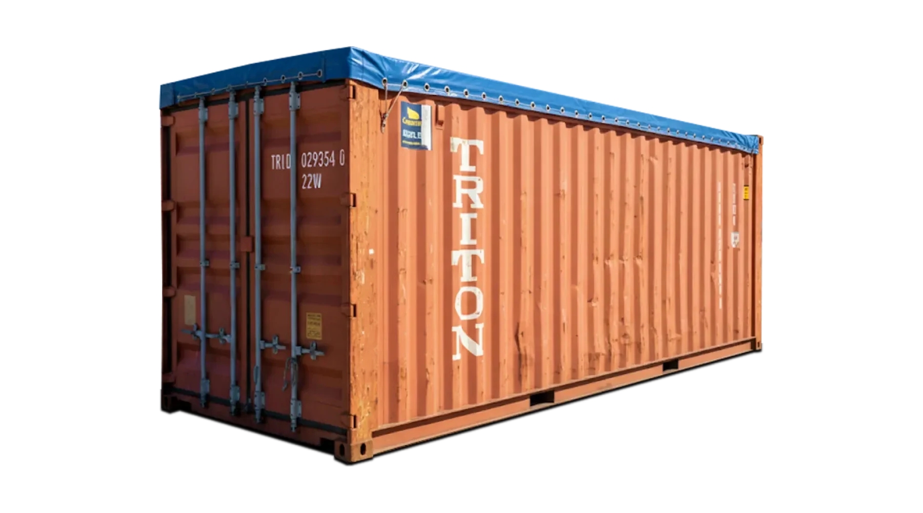 20ft Used Open Top Soft Roof Shipping Container – product view 1