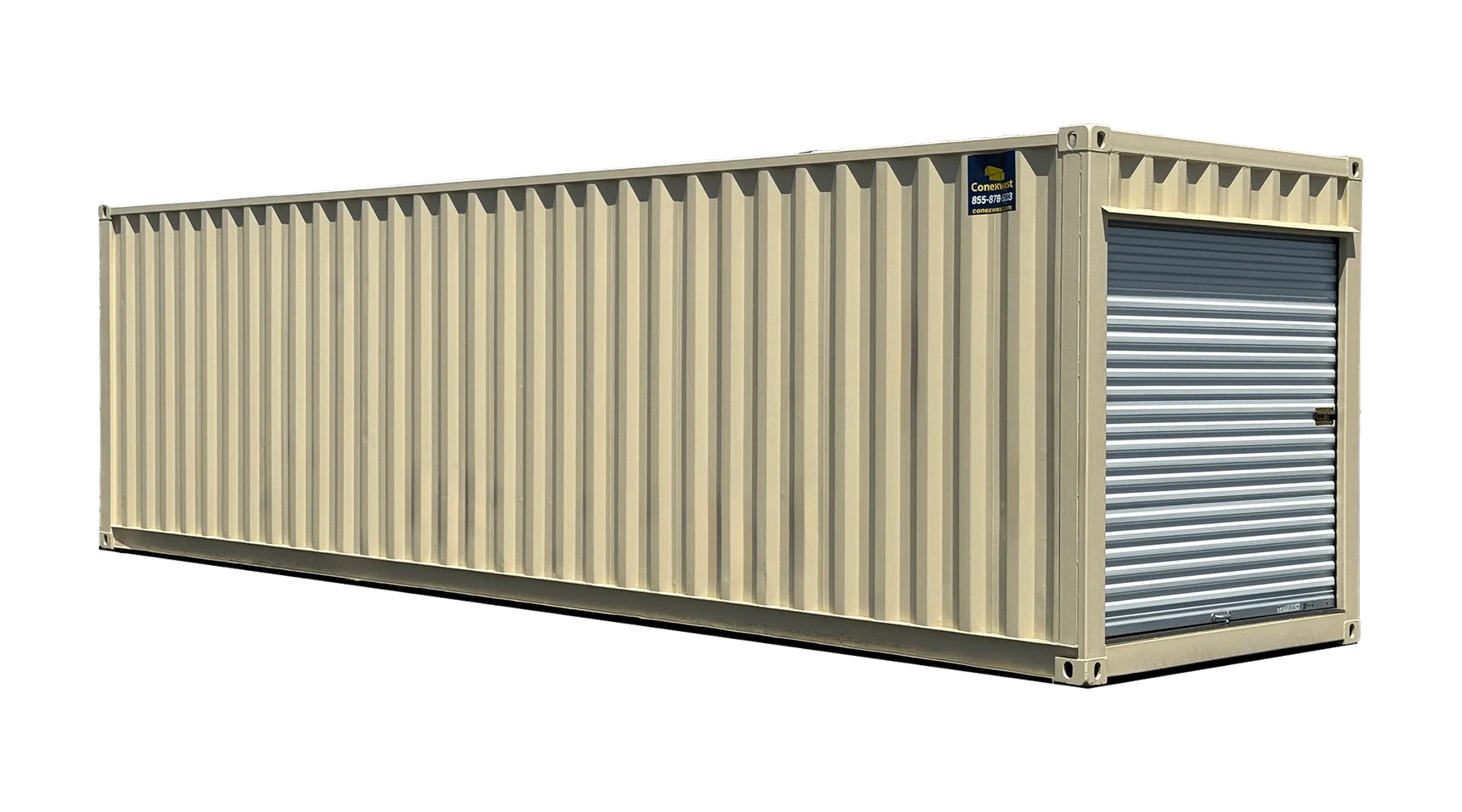 30ft Refurbished Storage Container w/ Roll-Up Door – product view 1