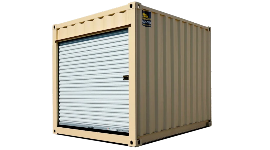 10ft Refurbished High Cube Storage Container w/ Roll-Up Door – product view 1