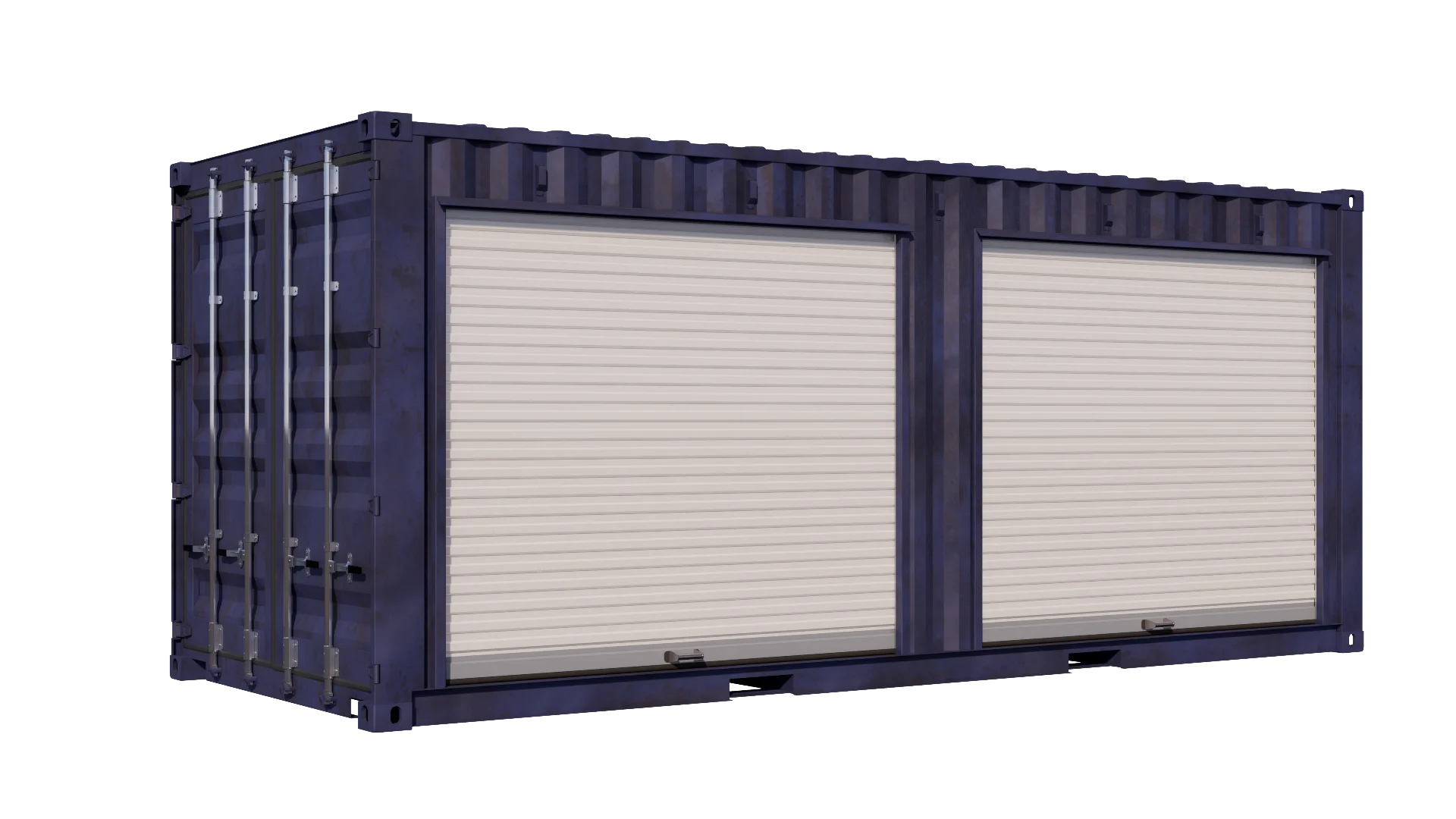 20ft Used Storage Container w/ One 8ft Roll-up Doors on Left Side โ product view 6