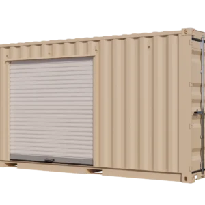20ft New Storage Container w/ One 7ft Roll-up Door on Left Side – product view 1
