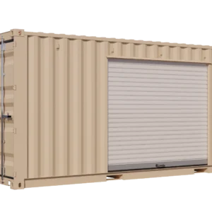 20ft New Storage Container w/ One 8ft Roll-up Doors on Right Side – product view 1